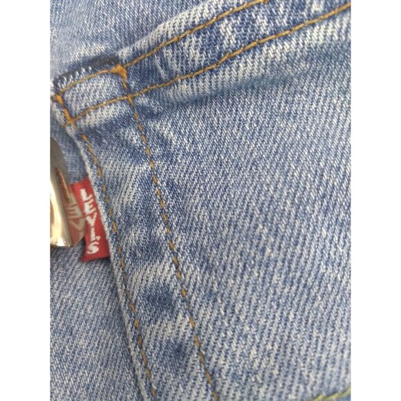Levis 511 Jeans Mens 38x32 Premium Light Blue Washed Big E Red Tab  READ - Picture 6 of 16